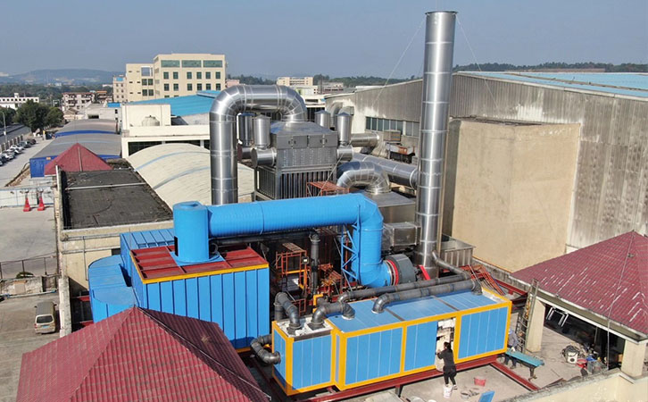 廢氣焚燒爐 三室RTO焚燒爐工程案例 廢氣焚燒爐 三室RTO焚燒爐工程案例