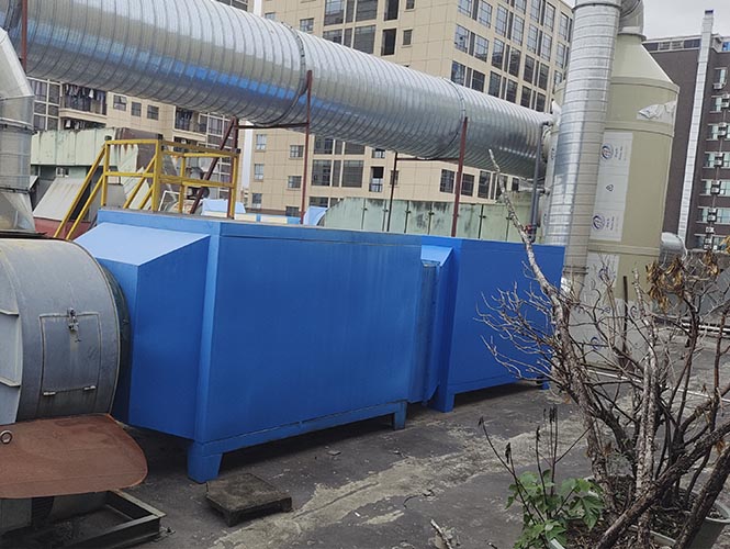 塑膠噴涂廢氣處理設(shè)備工程案例