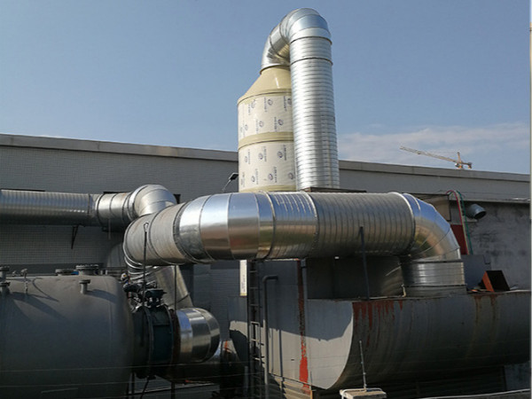 東莞伯產(chǎn)合成皮革公司DMF廢氣處理工程施工順利竣工