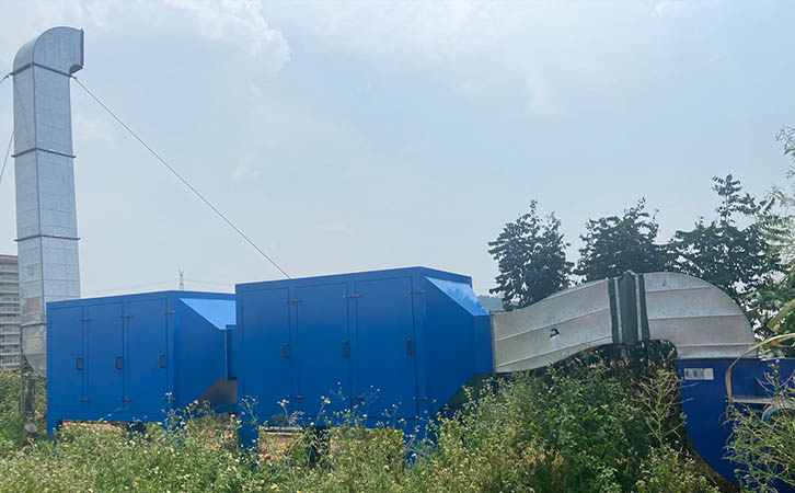 烘烤工序廢氣處理工程(活性炭吸附器+活性炭吸附器)安裝 烘烤工序廢氣處理工程(活性炭吸附器+活性炭吸附器)安裝