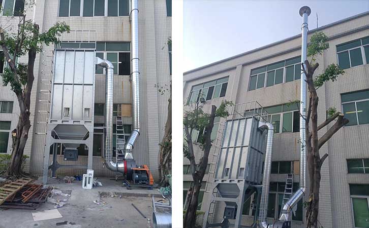 打磨粉塵處理布袋除塵器定制安裝 打磨粉塵處理布袋除塵器定制安裝